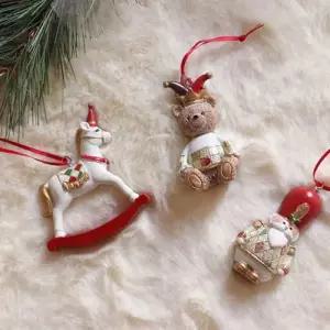 [텐바이텐]북유럽 크리스마스 미니 목마 베어 병정 오너먼트 3type