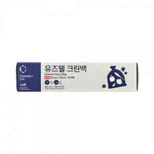 크린랩 위생백 유즈웰 크린백 중(100) 25cm 30cm 100매 (10EA)