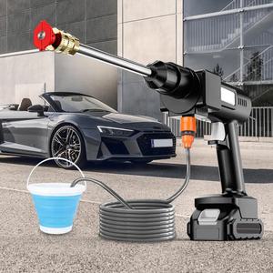 카충이 무선세차건 MV-CW35  농작물세척 외벽청소 차량세차기 충전식세척기 [20리터 접이식 물통 제공]