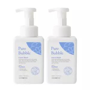 (2개)푸드어홀릭 퓨어 버블 핸드워시 코튼향 500ml/몽글몽글 깨끗해