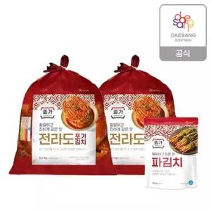 종가 전라도식 포기김치 10.4kg (5.2kg*2)+파김치 300g
