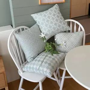 [샤이닝홈] 러프 소파 쿠션(솜포함) 45x45 애플민트