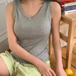 [유야]여성 캡내장 브이넥 골지 나시 -FSL0023- 여름