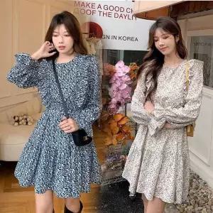 [오노마] ONM 봄 가열 환절기 여자 예쁜 프릴 플라워 미니 원피스 (S11328306)
