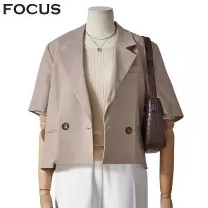 [롯데백화점]포커스 투버튼 반팔 자켓_FM3D7JK0349