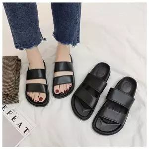 [셀러허브][라일리] Rly 남녀공용 슬리퍼 2컬러 1P 웨지 커플 데일리 신발 (S9661251)