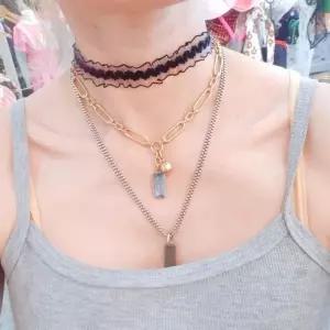 ONM 레이스 초커 목걸이 체인 할로윈 코스프레 메이드