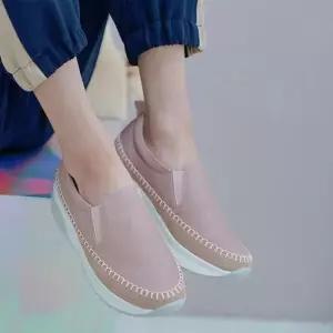 [라일리의류] Rly 국내제작 스티치 배색 포인트 밴드 통굽 여성 슬립온