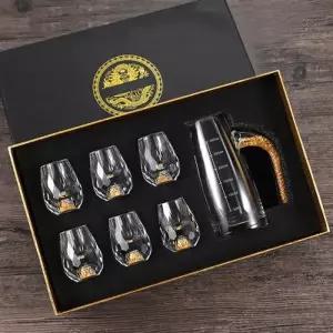[텐바이텐]골드킹 크리스탈 술잔 디캔터 세트(6인) 위스키샷잔 술병
