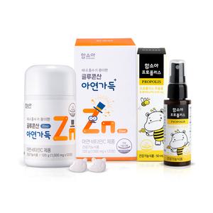 함소아 글루콘산 아연가득 120정 + 프로폴리스 50ml