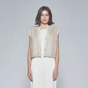 [사바티에](강남점)25FW 밍크 캐시미어 콤비 베스트 (V90140SS) RE-ORDER