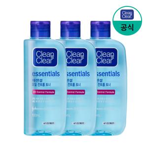 클린앤클리어 에센셜 오일 컨트롤 토너 100ml x3개