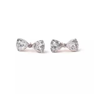 /신상오픈런 벨우비 매듭 화이트 여성 이어링 수정