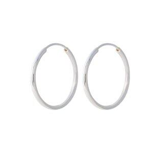 [미니아트]92.5 법정 순은 데일리 심플 패션 파이프 링 은 귀걸이 20mm