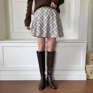 [셀러허브]여자 빈티지체크 FW 시폰 후레아 미니스커트 (S19295422)