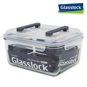 글라스락 특대 핸디형 김치통-6000ml(네이비) 김장독 투핸들 손잡이통 내열강화유리 밀폐용기 저장용기