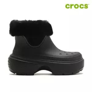 [크록스][크록스 정품] 스톰프 라인드 공용 털부츠 208718-001