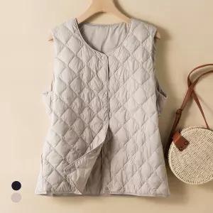 [카라] KARRA 심플라이트누빔베스트_A4W0243