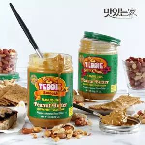 [테디] 땅콩100  땅콩버터 땅콩잼 피넛버터 3병  스무스 수퍼청키)