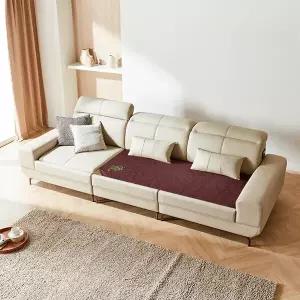 세디아 4인 천연 가죽 춘천옥세라믹 돌소파 카우치