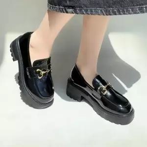 ONM 굽높이 4.5cm 여성 캐주얼 유광 무광 베이직 로퍼