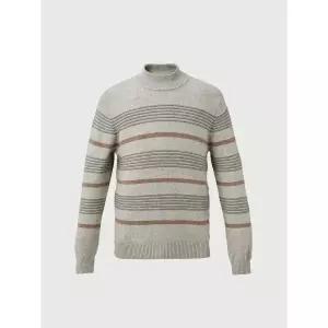 [롯데백화점]트레몰로 [트레몰로] 울 캐시미어혼방 하프 터틀 블럭패턴 반폴라 니트 TRHBH4W9221