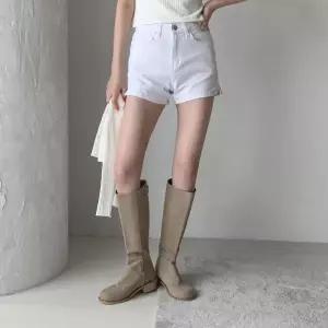 여자 코튼스판 SS 민무늬 사이드슬릿 데일리 미니멀리즘 핫팬츠