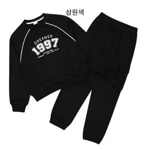 [셀러허브 1]에스핏 HC22 건빵포켓블랙세트 DREAMER 오버핏 스웨트 조거 세트 sjy710fktr21