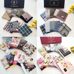 크리스찬 오자르 순 면 손수건 남성 여성 스카프 개별