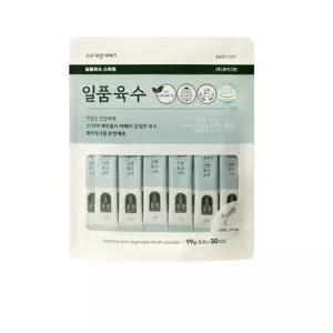 일품육수 파우치 30포 코인육수 천연조미료 만능 고체 스틱 동전 가루 분말 잔치국수 