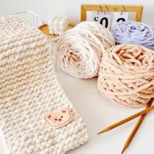 고품질 잔솔 쁘띠 목도리 뜨개질 세트 손뜨개 키트 DIY 뜨기 (WFGUJBT)