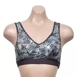 여성 패턴 런닝형브라 매혹적인 레오파드 (WFH2IND)