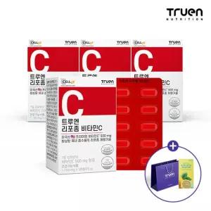 리포좀 비타민C 500mg 50정, 4박스 +쇼핑백(대) 1개 + 레몬즙 1개