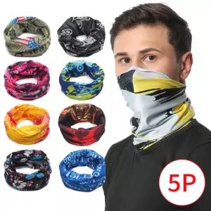 헤드기어 사계절 등산 넥워머 아쿠아 멀티 스카프 5장