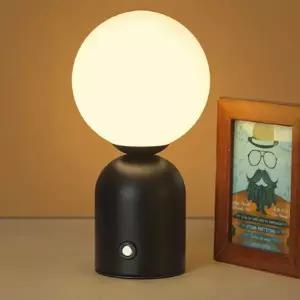 3색 LED 무선 터치 스탠드 원형 무드등 WFFGMS3