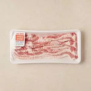 국내산 두툼 칼집 삼겹살 (100g) (팩)