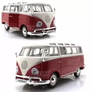 마이스토 1:24 폭스바겐 쌈바 버스 레드 미니카