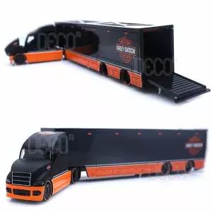 마이스토 1:64 할리데이비슨 블랙오렌지 트레일러 다이캐스트