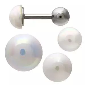 [미니아트]진주 하프 볼 레이어드 써지컬 피어싱