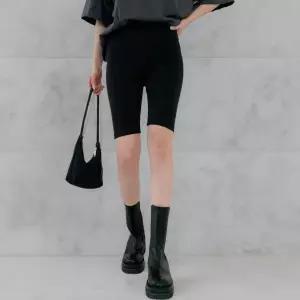 여성 쫀쫀 밴딩 스판 5부 톤다운컬러 레깅스