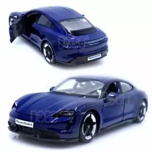 브라고 1:24 포르쉐 타이칸 터보 S 블루 미니카 다이캐스트