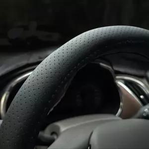 투리스 자동차 핸들커버 논슬립 얇은 가죽 차량용 순정형 타공