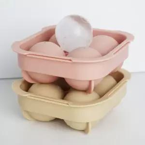 실리가든 국산 실리콘 얼음트레이 하이볼 위스키 동그란 원형 얼음틀 2P세트