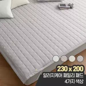 알러지케어 고정밴드 패밀리 침대패드 사계절 봄가을 겨울 침구 대형 230x200