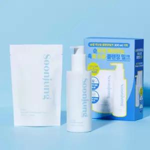 [에뛰드] 순정 약산성 클렌징 밀크 기획세트(200ml + 리필 100ml)