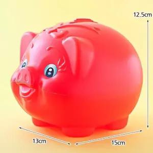 돼지저금통 빨강 대형 (WF237B3)
