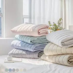 [무케] 그래이불_몽글몽글 워싱 마이크로 모달 침대패드 SS