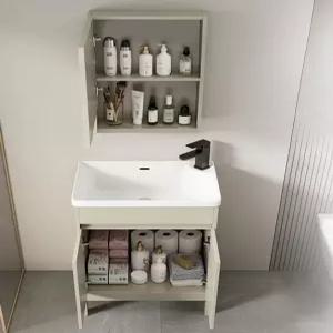 미니 세면대 하부장 탑볼 일체형 43x35CM 욕실 간이 화장실 용품