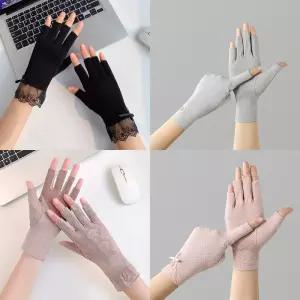 봄 여름 가을 여성 자외선차단장갑 다섯 손가락 오픈 반 운전장갑 10종