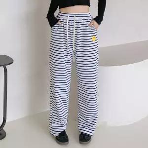 [유야]여성 단가라 밴딩 통 바지 와이드팬츠 -FPN0622- 봄 가을